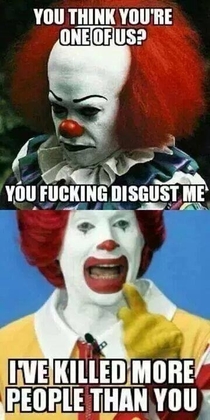 Ronald Mcdonald has a valid point here