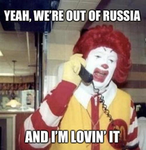 Ronald McDonald this morning