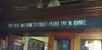 Rule number one in this bar