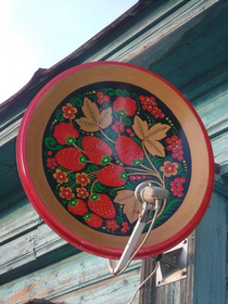 Russian-folk satellite dish