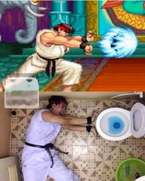 Ryu would be proud This is not a cosplay this is a great tribute Or not