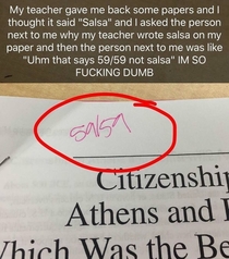 Salsa What kind of grade is salsa