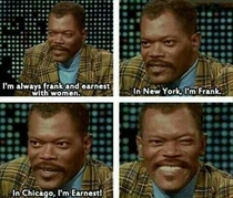 Samuel L Jackson on being frank and earnest