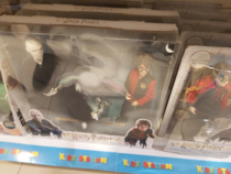 Saw Harry and Voldy dueling wands at a local toys store