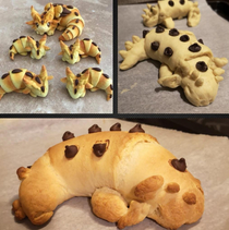Saw these croissant dragons on Reddit a while back and thought I would give it a go