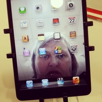Saw this and dozens like it on a demo iPad in town Greatest selfie ever