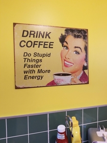 Saw this at the diner this morning