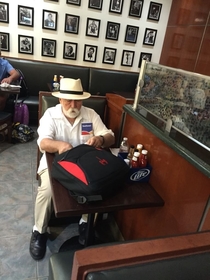 Saw this guy at the airport He was apparently flying Southwest to his private island off of Costa Rica