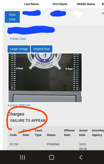 Saw this inmate mugshot on a local detention center website and chuckled at the charges