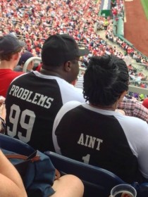 Saw this lovely couple at the ballpark today