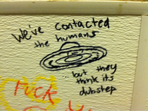 Saw this on a bathroom wall aliens