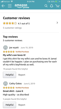 Saw this review on amazon for a frog shirt