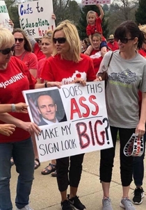 Saw this sign from the teachers rally in Kentucky thought it was hilarious