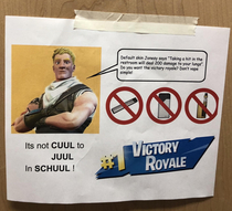Saw this while I was looking at a high school for a tour