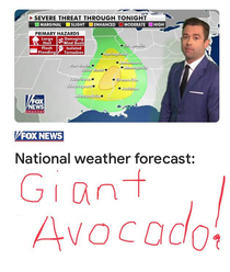 Scattered guacamole across the southeast