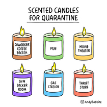 scented quarantine candles oc