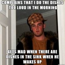 Scumbag roommate that sleeps all day