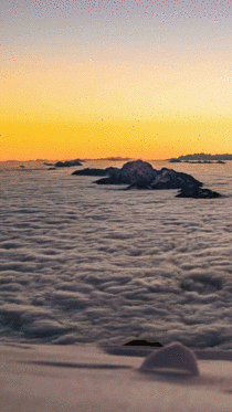 Sea of mist in Austria