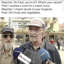 Secret to longevity by Fred