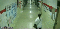 Security Camera at my wifes school thats her
