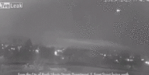 Security Camera Captures Meteor Entry
