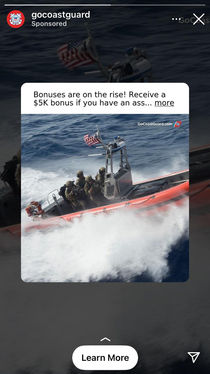 Seems the Coast Guard will give out bonuses to just about anyone