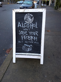 Seen at my local bar recently