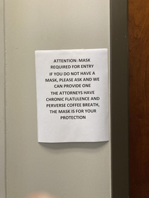 Seen at the local lawyers office