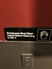 Seen in the restroom at our local Asian restaurant
