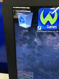 Seen on a computer on display at WalMart