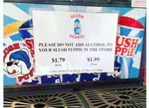 Seen on a slushy machine in my home town