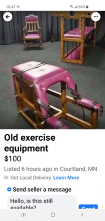 Seen on FB Marketplace What kind of exercise equipment is this