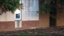 Seen on the side of my universitys library Can confirm it didnt work