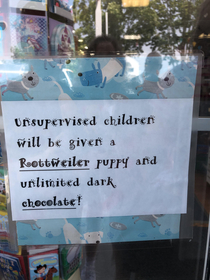 Seen outside of a toy shop