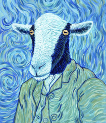Self portrait of Vincent van Goat