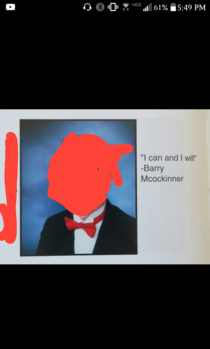 Senior quote in my yearbook
