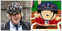 Separated at birth London mayor Boris Johnson and Eric Cartman