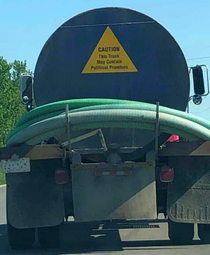 Septic truck says the truth