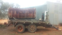 Sewage tanker in rural South Australia