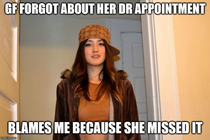 She didnt even tell me she had the appointment