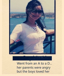She made sure everyone at school will remember her yearbook entry