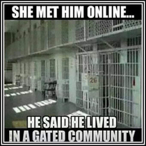 She met him online