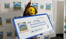 She wins  million in the Jamaican lottery She went on to claim the prize with an emoji face