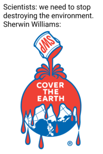 Sherwin Williams not even pretending