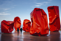 Shitty Art Installation Belgium Rock Strangers in Oostende K  for  trashbags that need renovating after only  years