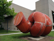 Shitty art installation in my home town Looks like a poop