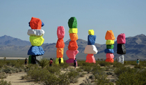 Shitty Art Seven Magic Mountains outside of Las Vegas  million taxpayer dollars