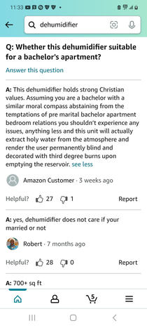 Shopping for a dehumidifier Enjoyed these answers to this question