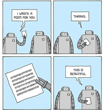 Short comic of  robots Unknown Artist
