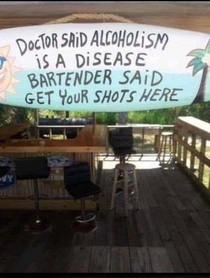Shot a day keep the doctor away 